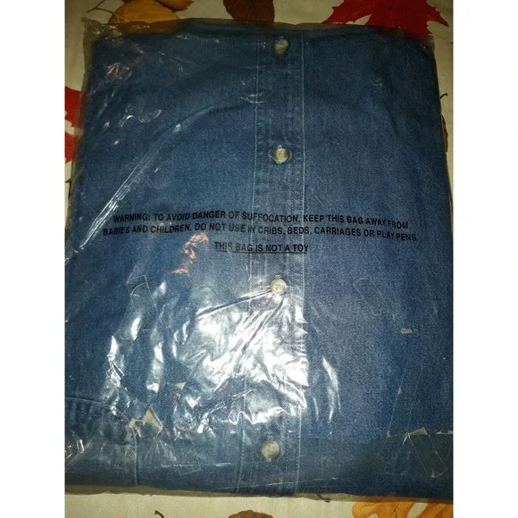 Denim 100% Cotton Mens 3xl Cintas brand long sleeve - Picture 2 of 2